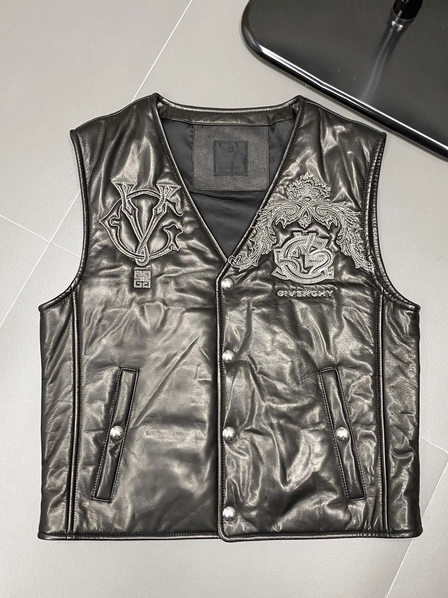 Leather vest