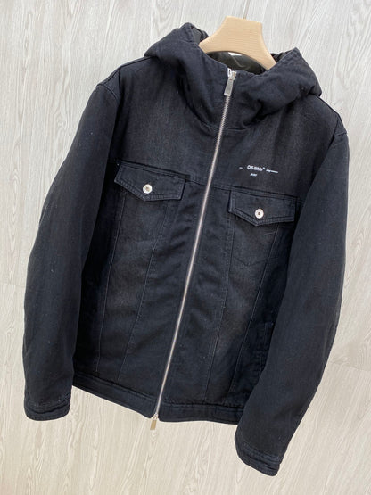 Denim down jacket