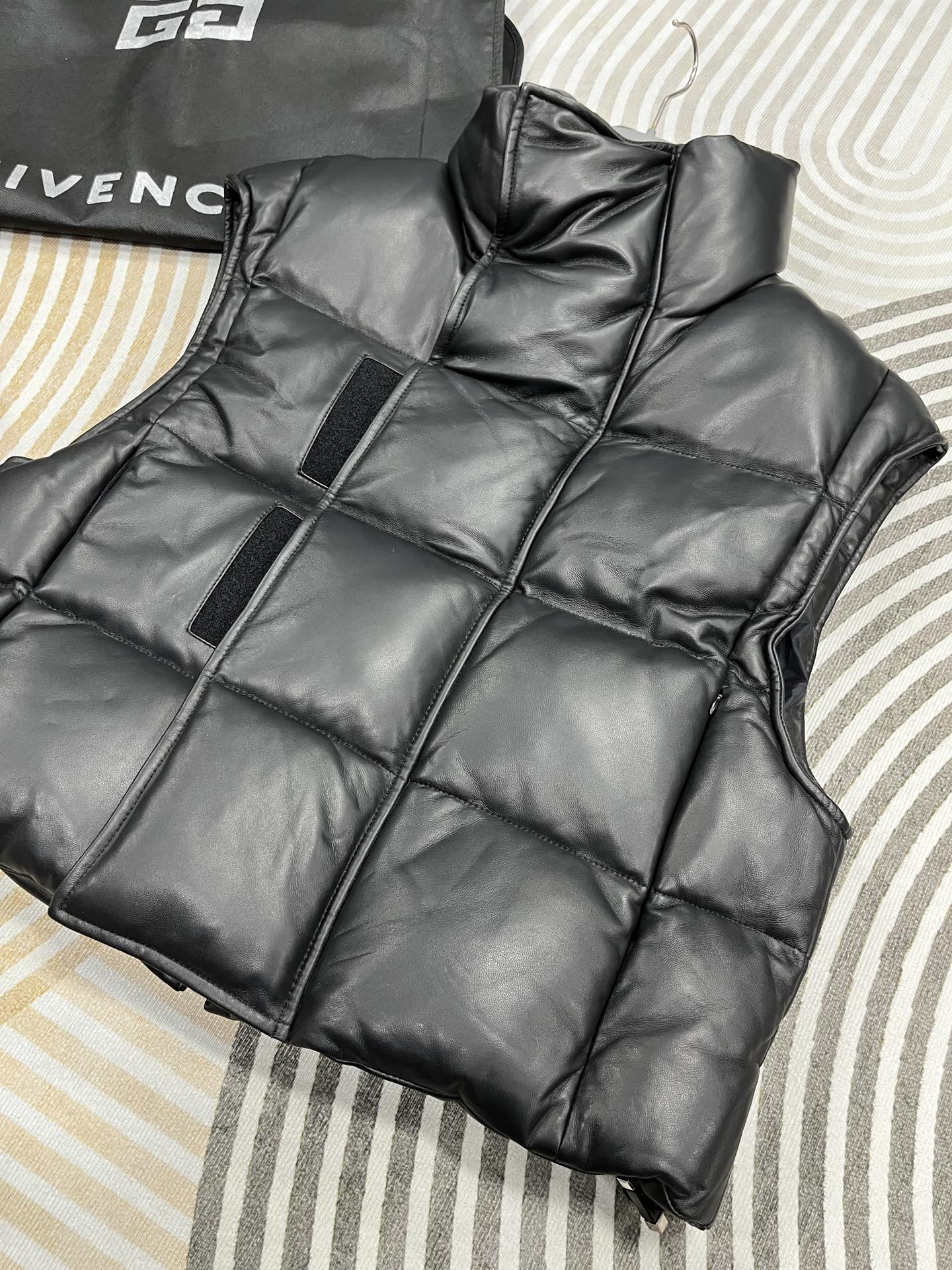 Leather Down Vest