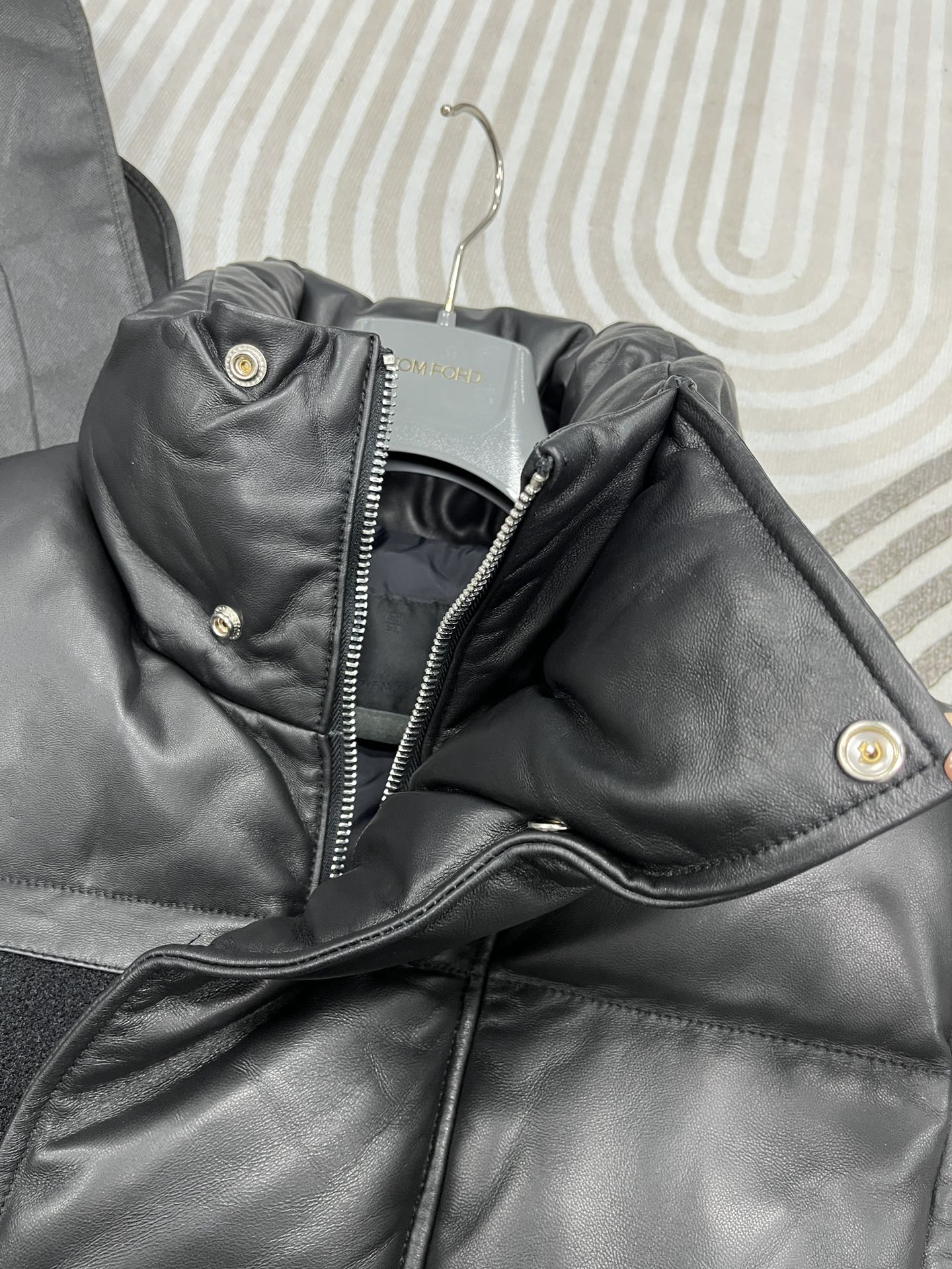 Leather Down Vest