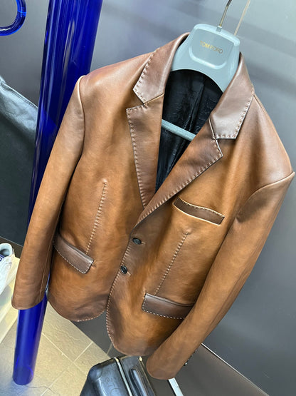 Leather Blazer