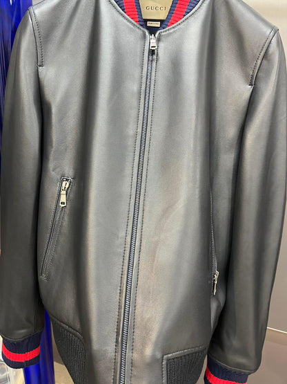 Leather Baseball Jacket