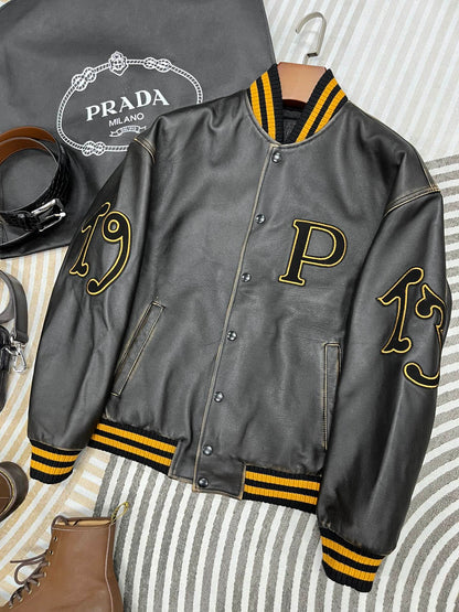 Leather Baseball Jacket