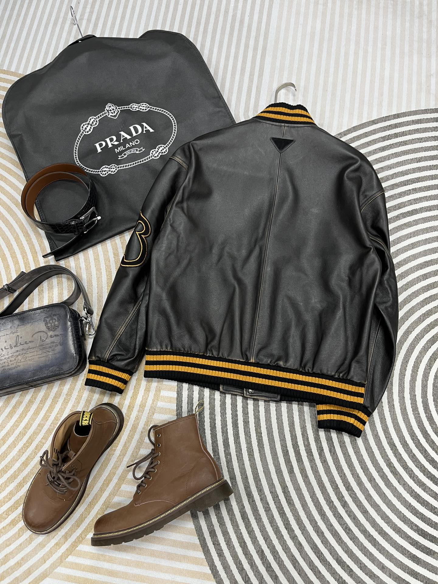 Leather Baseball Jacket