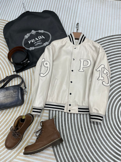 Leather Baseball Jacket