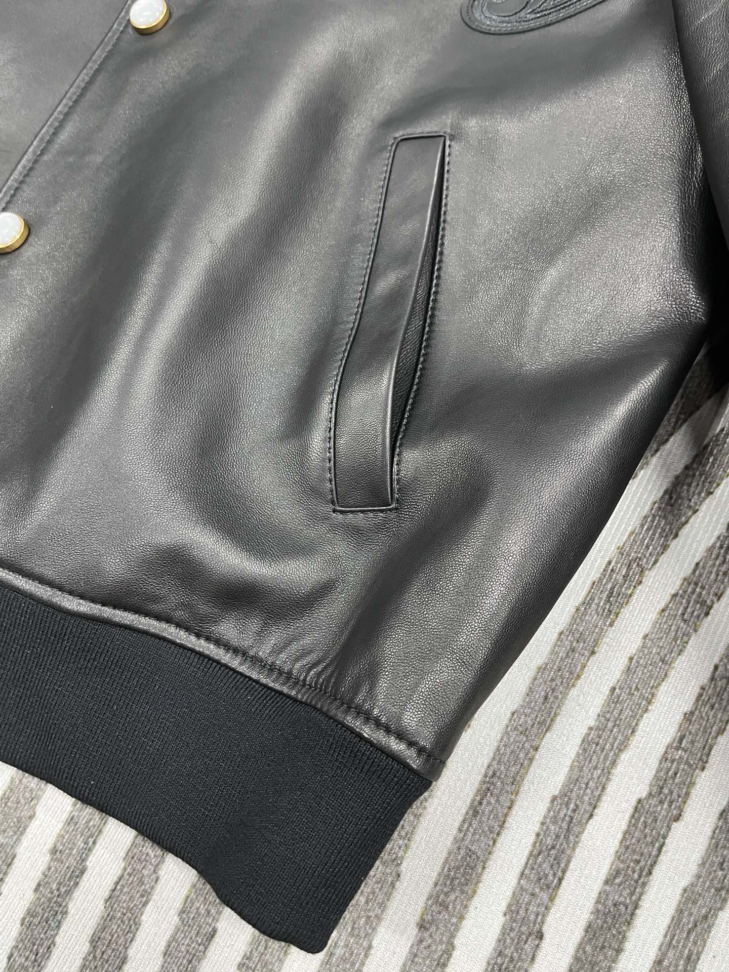 Leather Baseball Jacket