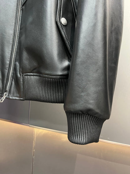 Leather Baseball Jacket