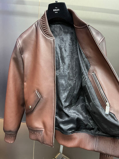 Leather Baseball Jacket