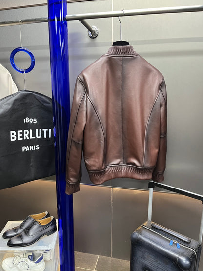 Leather Baseball Jacket