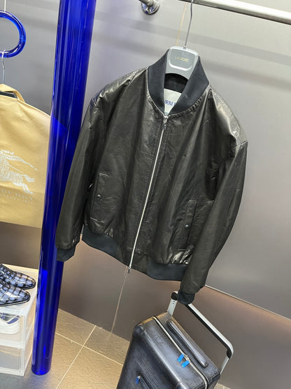 Leather Baseball Jacket