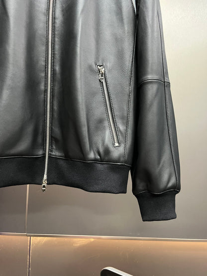 Leather Baseball Jacket