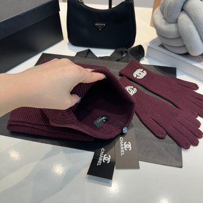 Beanie+Scarf+Gloves