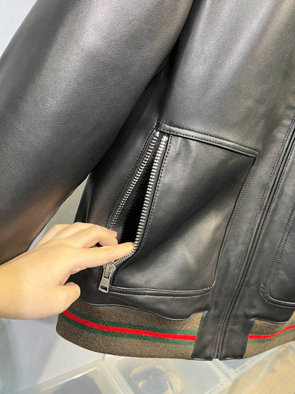 Leather Baseball Jacket