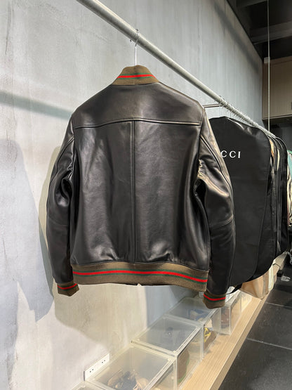 Leather Baseball Jacket