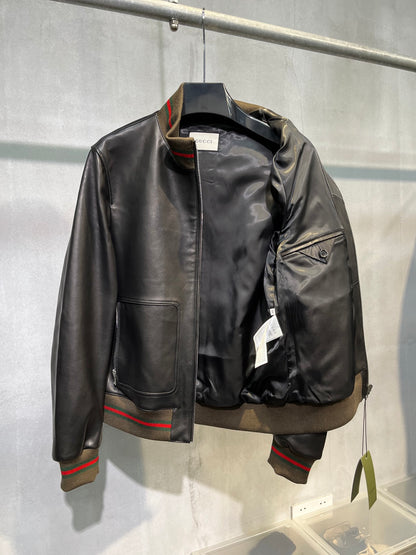 Leather Baseball Jacket