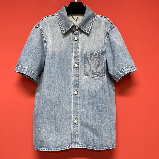 Denim Short Sleeve Shirt