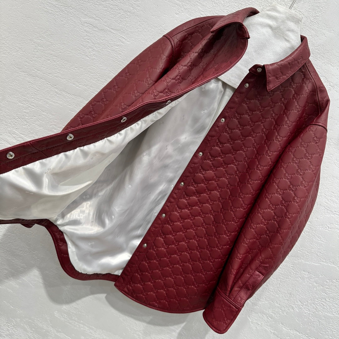 Leather Long Sleeve Shirt
