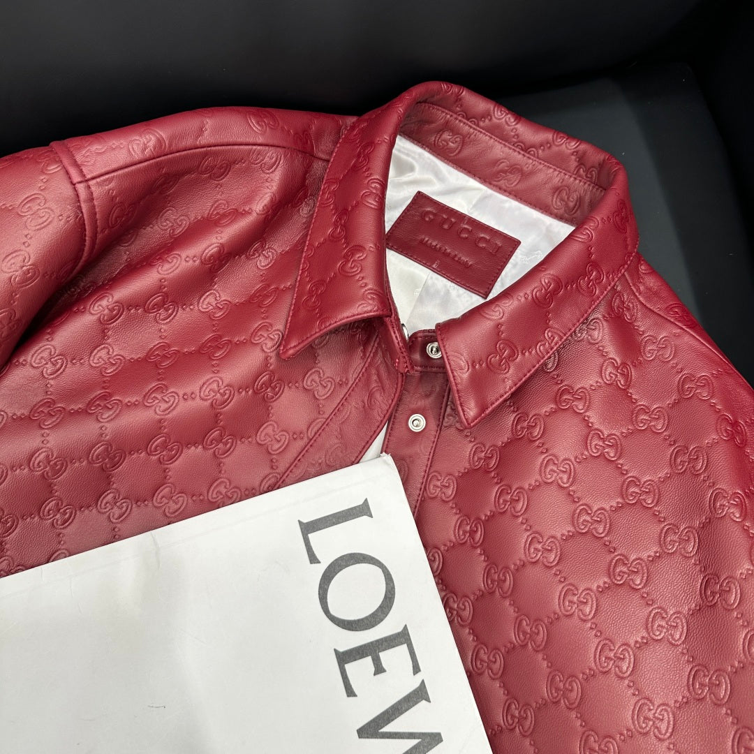 Leather Long Sleeve Shirt