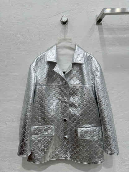 Leather Long Sleeve Shirt