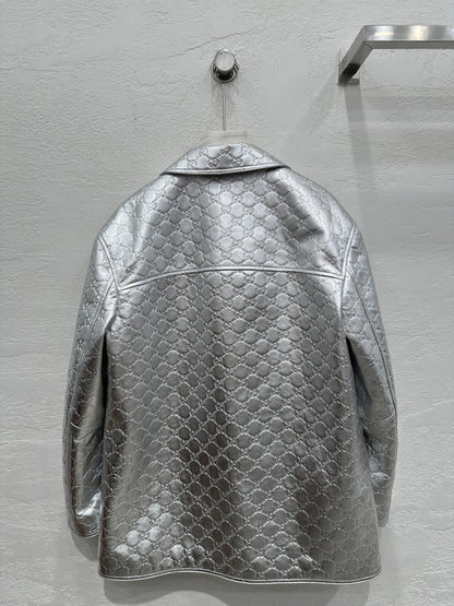 Leather Long Sleeve Shirt