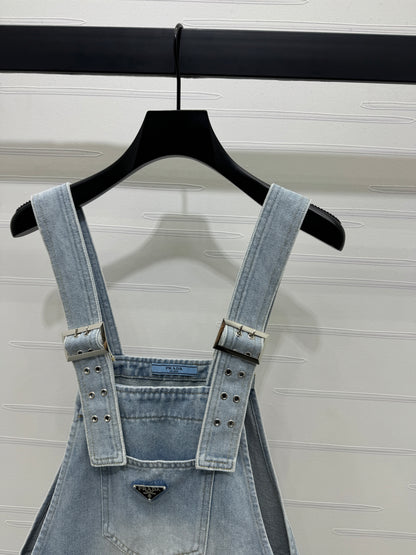 Denim overalls