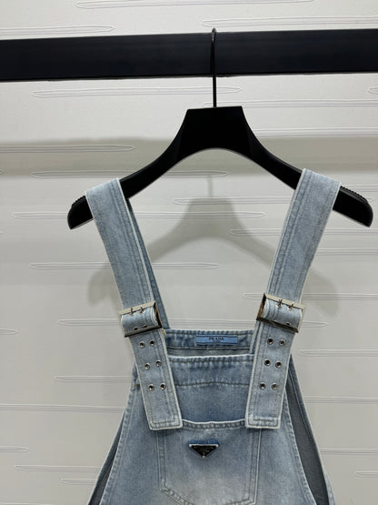 Denim overalls