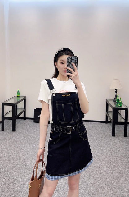 Denim overalls