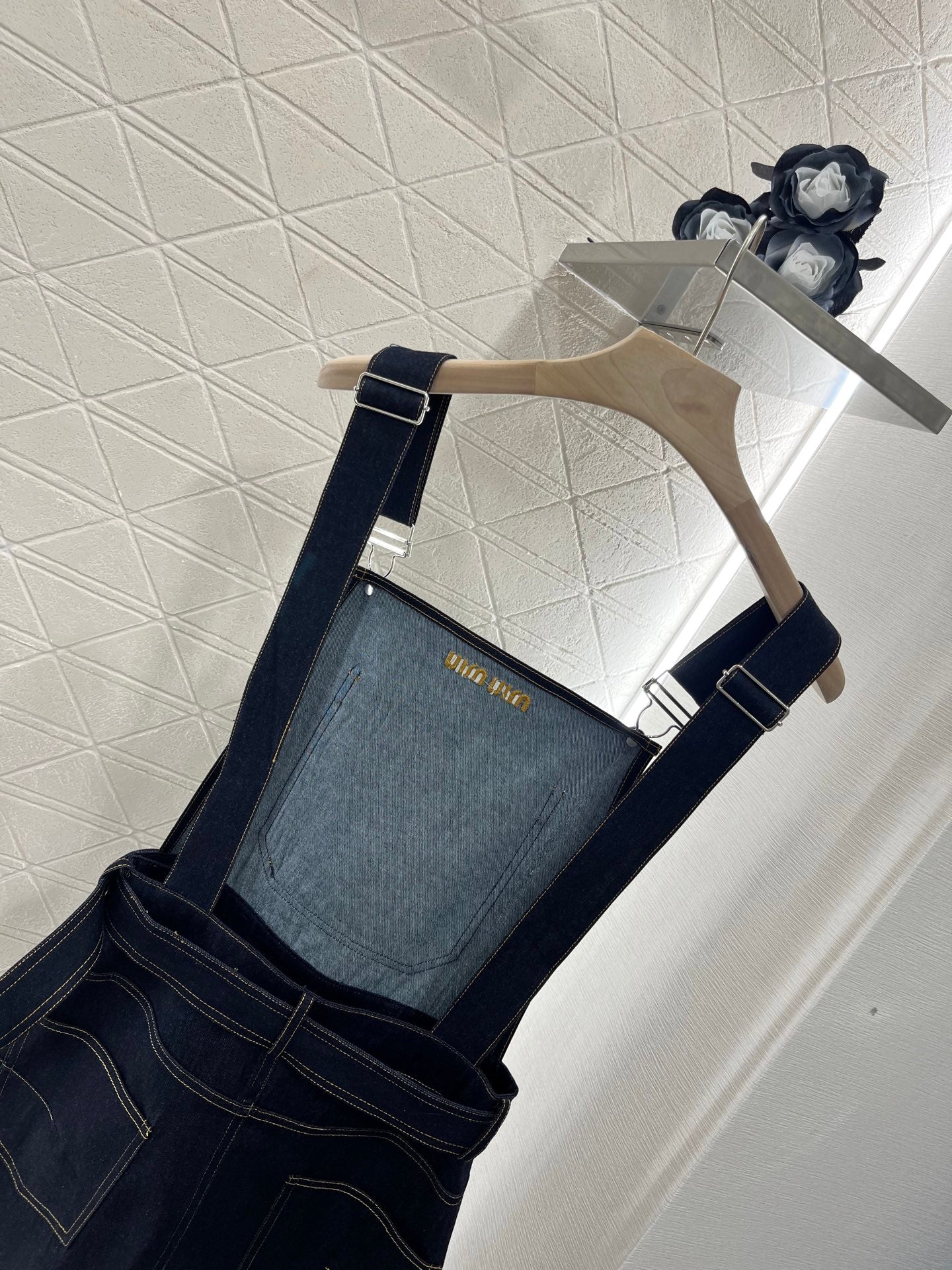 Denim overalls