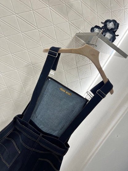 Denim overalls