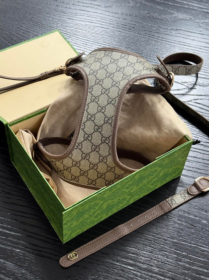 Dog Collar + Leash + Harness Set