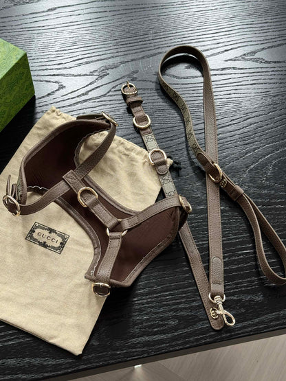 Dog Collar + Leash + Harness Set