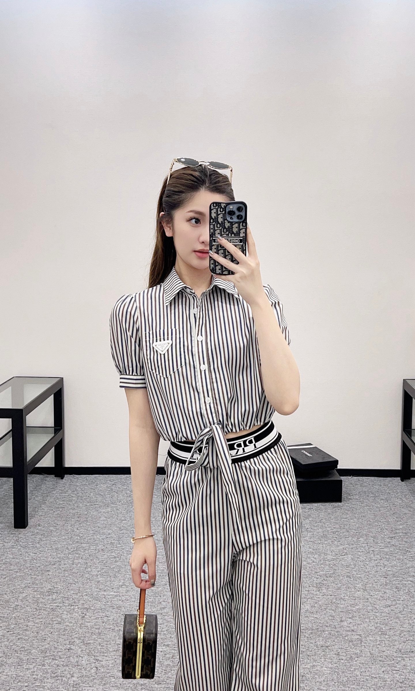 Short sleeve shirt+Casual Pants