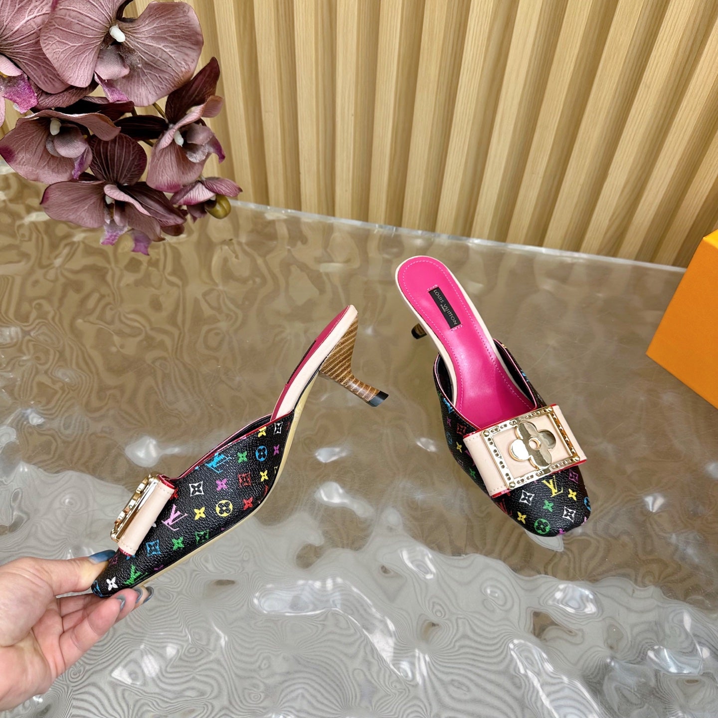 High Heel Slippers