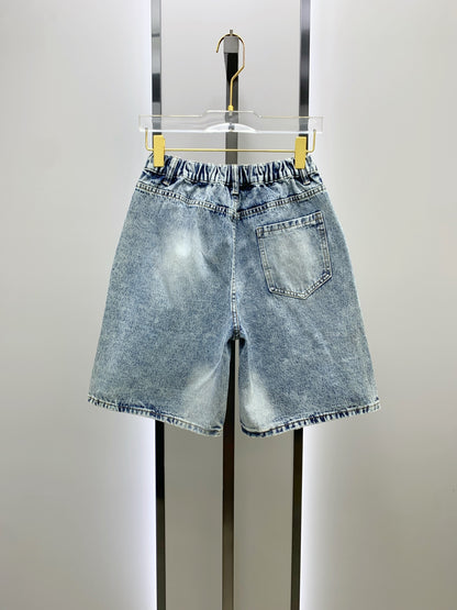 Denim shorts
