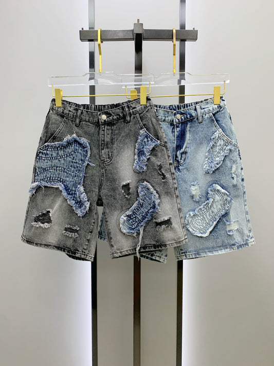 Denim shorts