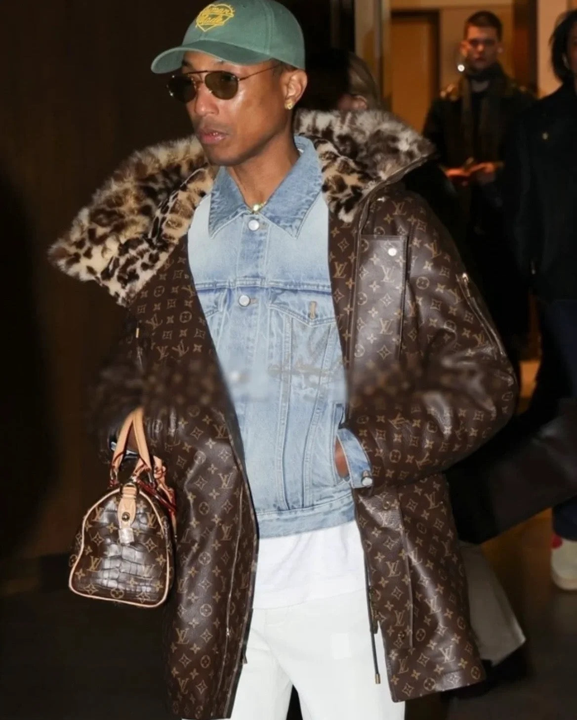 Collaborative Long Leather Jacket