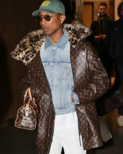 Collaborative Long Leather Jacket