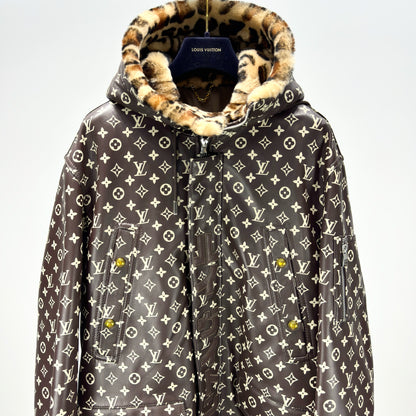 Collaborative Long Leather Jacket