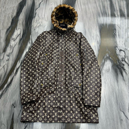 Collaborative Long Leather Jacket