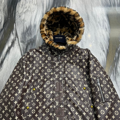 Collaborative Long Leather Jacket