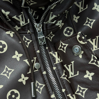 Collaborative Long Leather Jacket