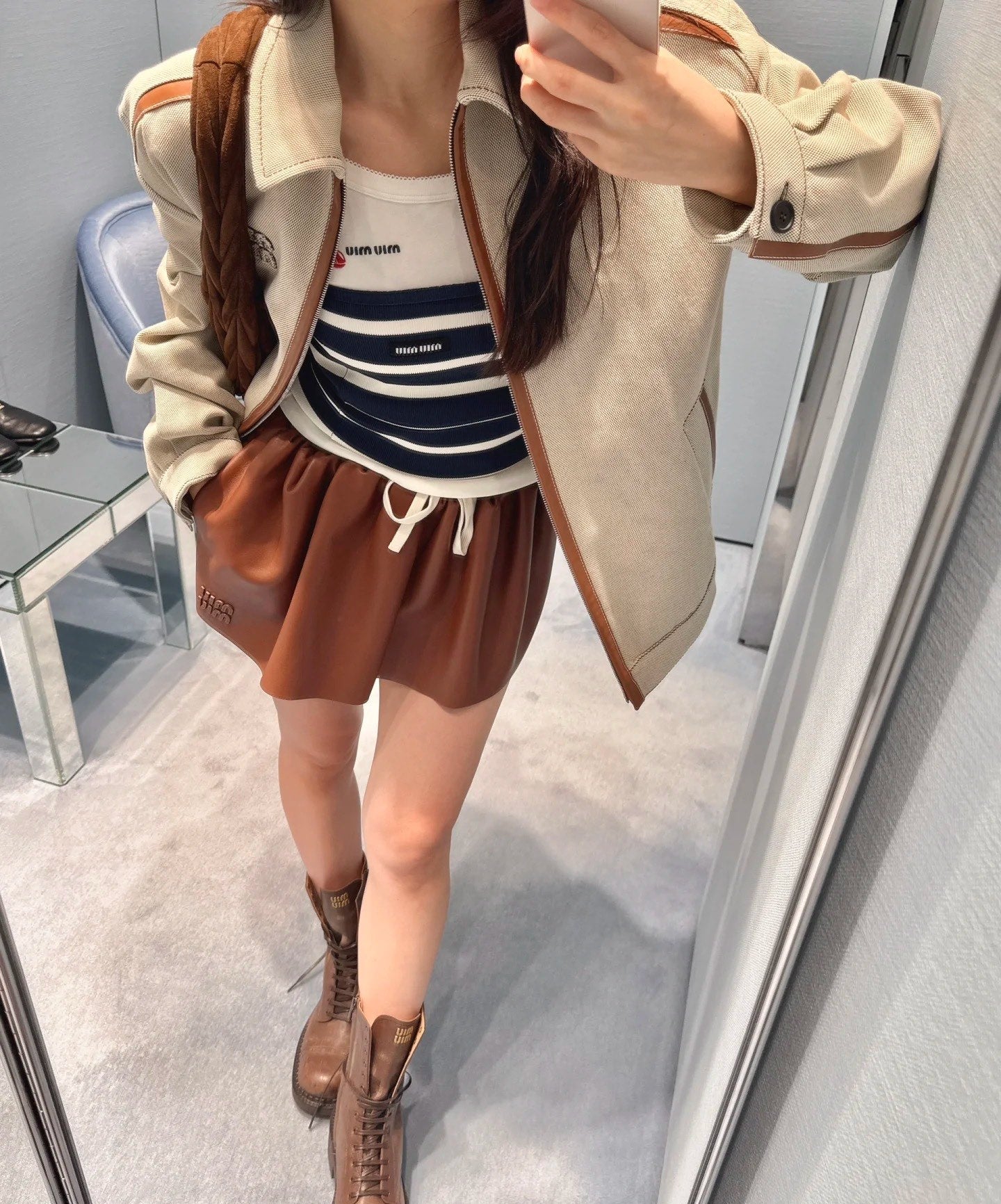 Leather Skirt