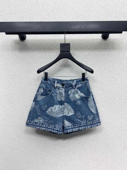 Denim shorts