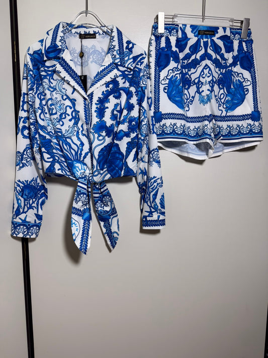 Long Sleeved Shirt+Shorts