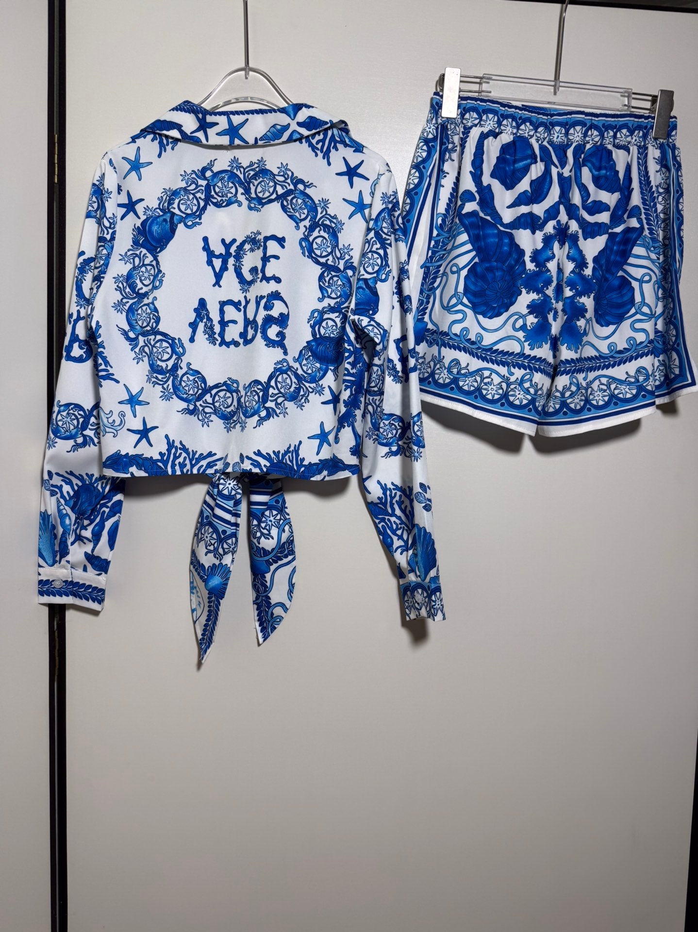 Long Sleeved Shirt+Shorts