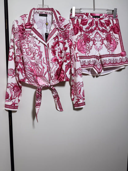 Long Sleeved Shirt+Shorts