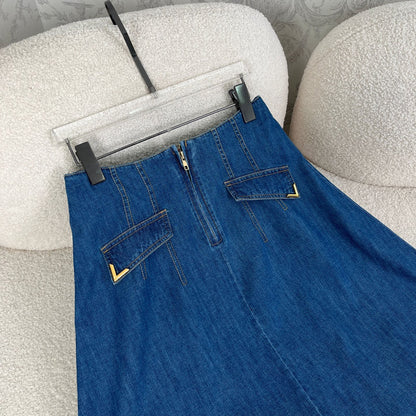Denim skirt