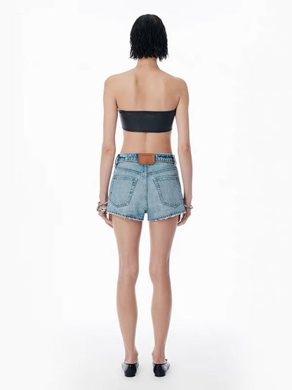 Denim shorts