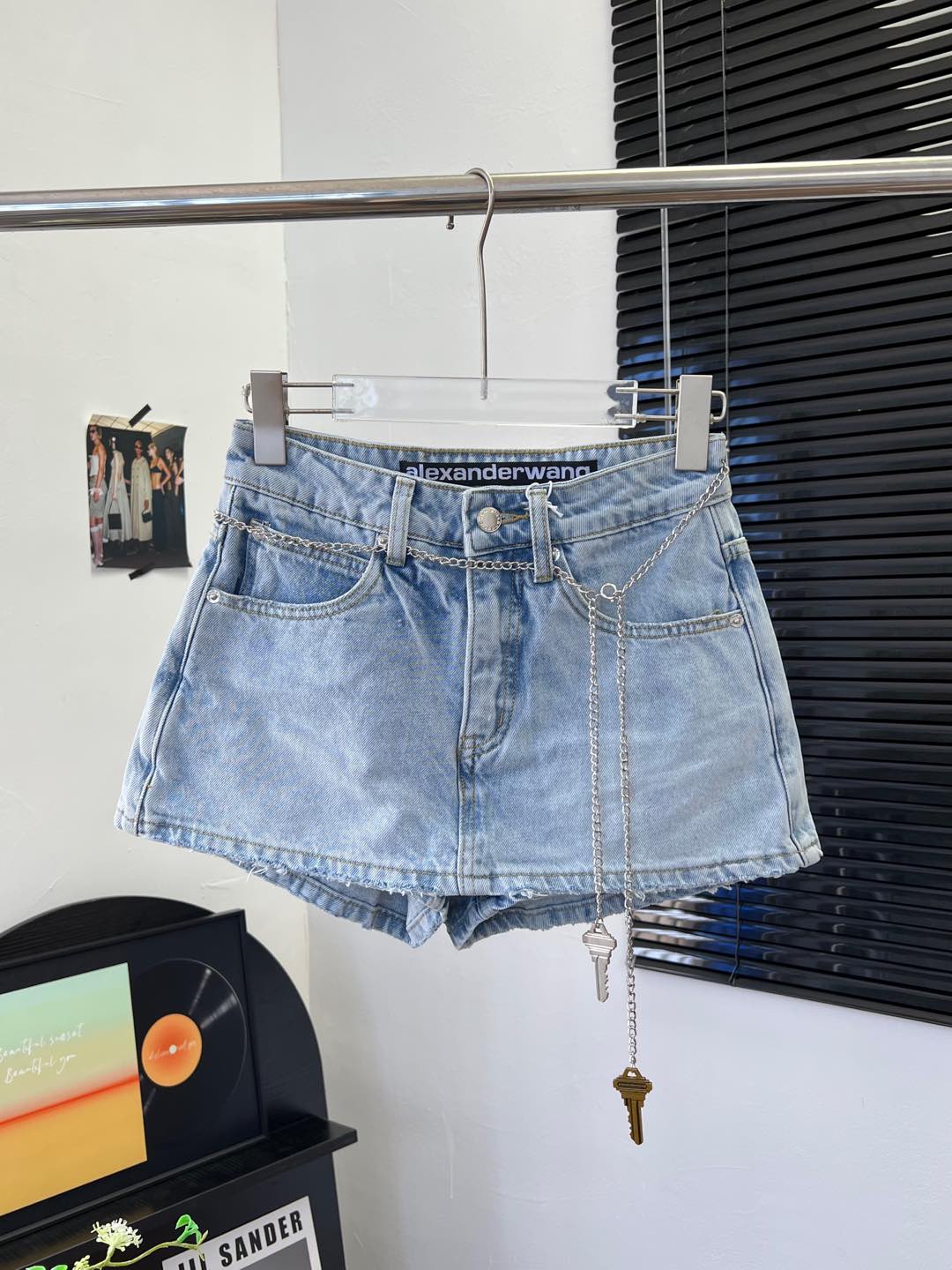 Denim shorts