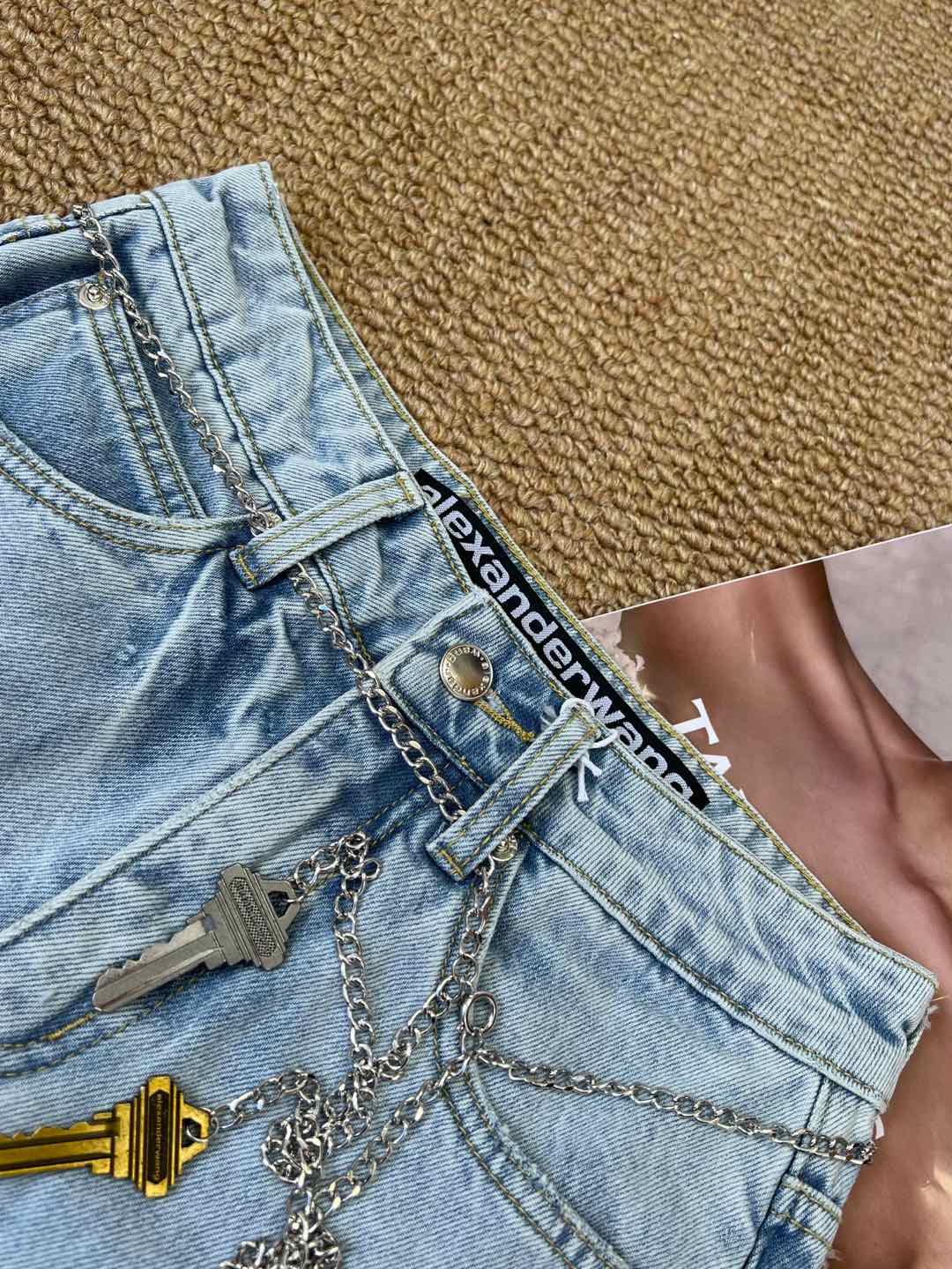 Denim shorts